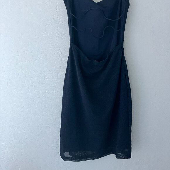 Misty Rose Blue Shimmering Homecoming Dress - Picture 2 of 4